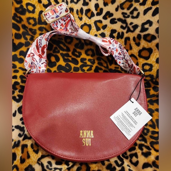 Anna Sui Red Handbag - Picture 1 of 2